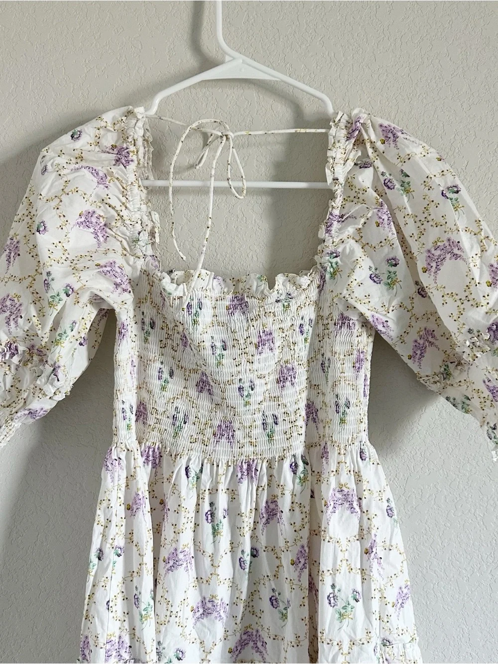 Hill House x Bridgerton x Phenomenal Nesli Nap Dress Whistledown Trellis Sz M - Picture 10 of 10